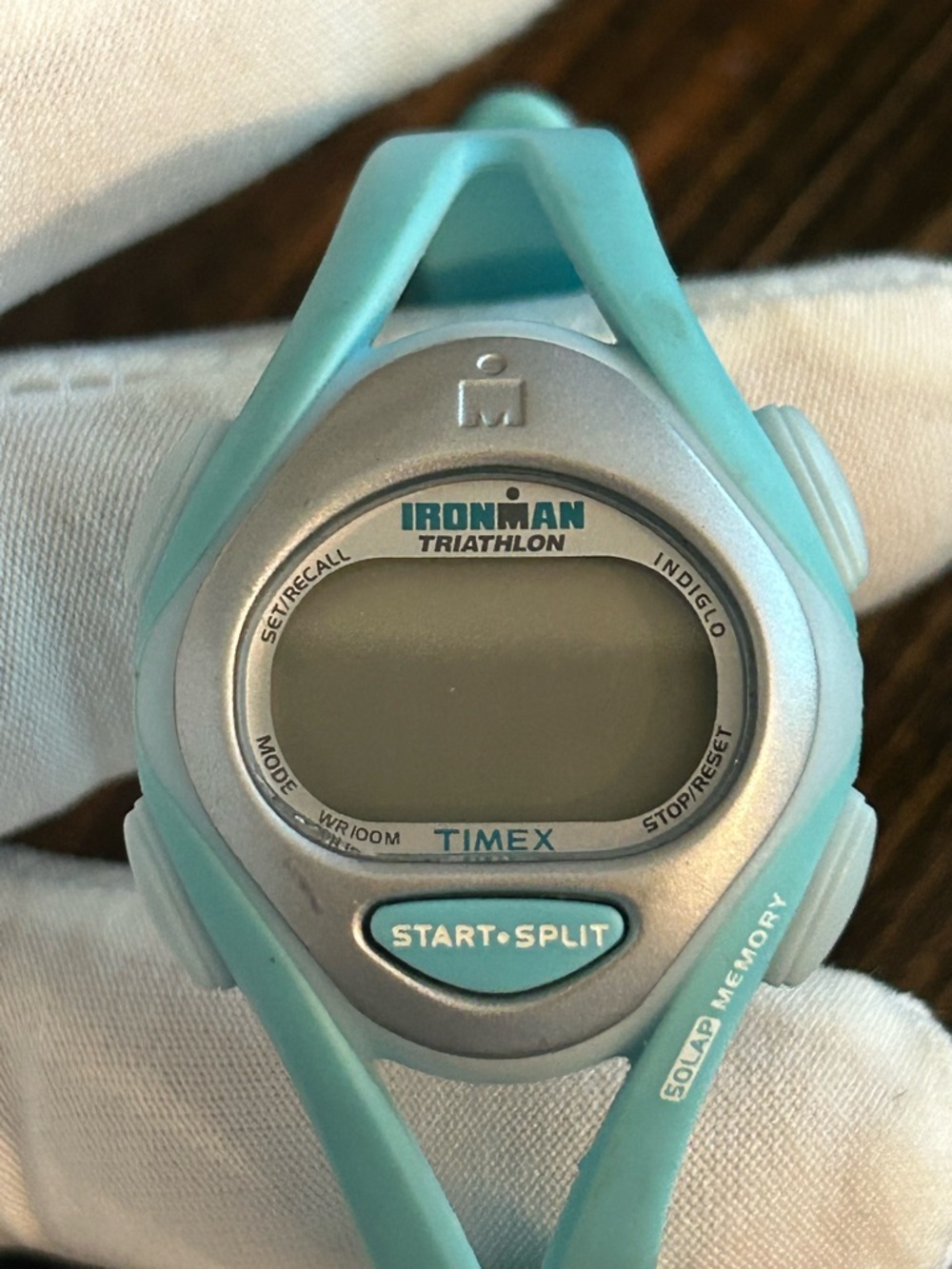 Timex Ironman Triathlon Digital Sports Watch - Aqua Blue and Silver - Picture 5 of 5